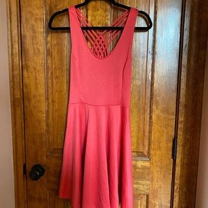 Lush Coral Mini Dress